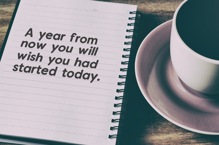 Life Inspirational Quotes on Note Pad with Coffee Vægttab og VaneCoaching